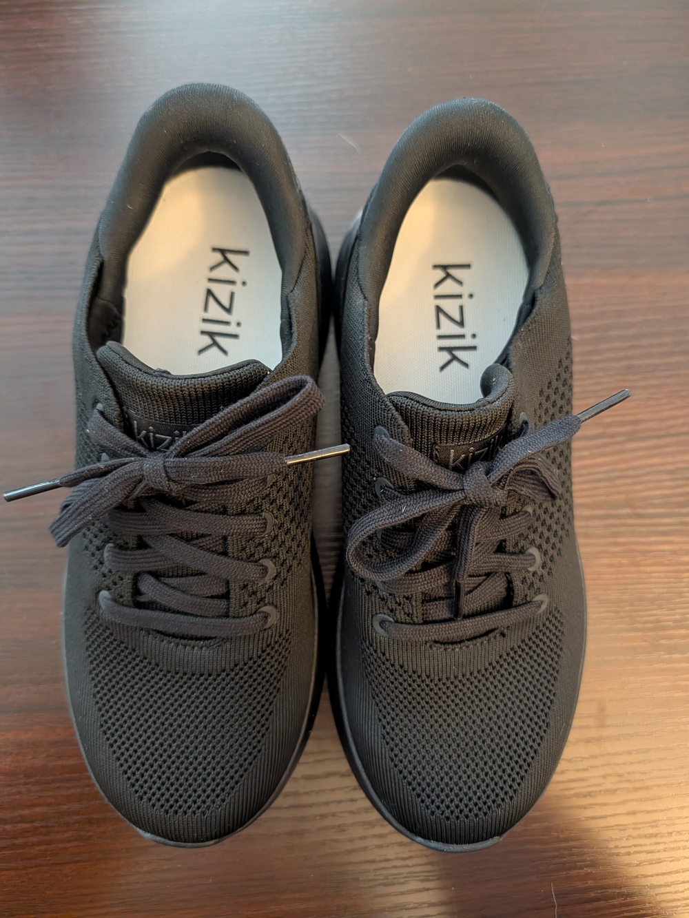 Kizik Women’s Lima Black Knit Casual Sneakers Size 8w - Hands-free